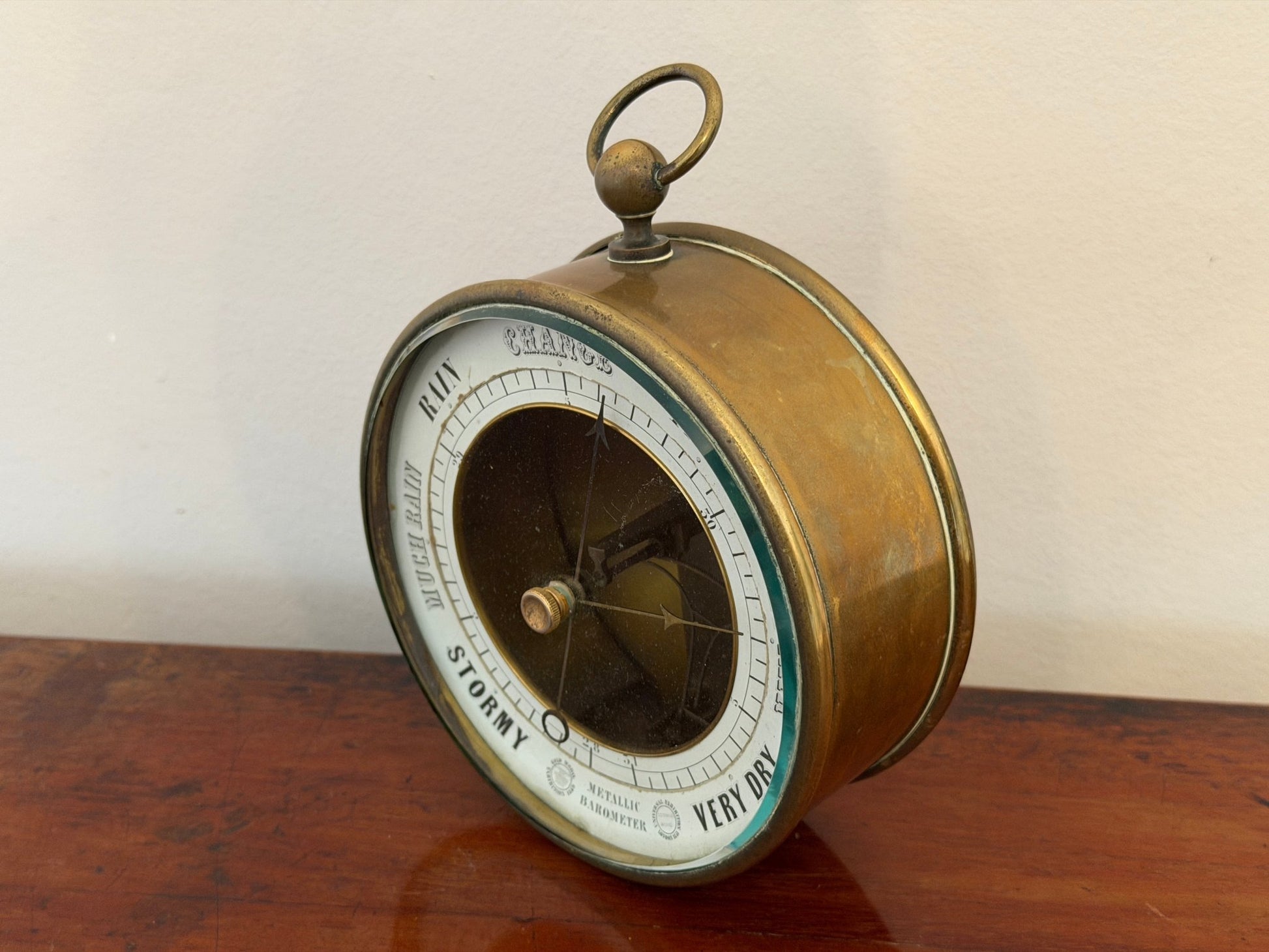 Antique Bourdon & Richard Metallic Aneroid Barometer c.19th Century - Oak House Trading