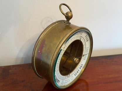 Antique Bourdon & Richard Metallic Aneroid Barometer c.19th Century - Oak House Trading