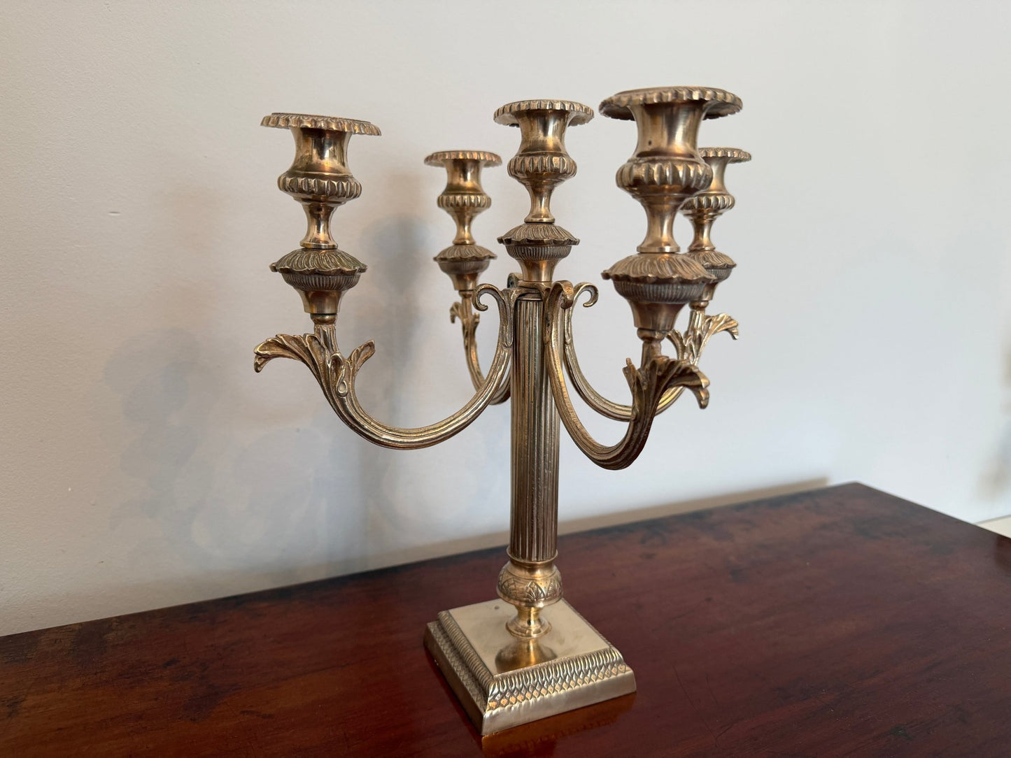 Antique Bronze Five - Light Candelabra - Oak House Trading
