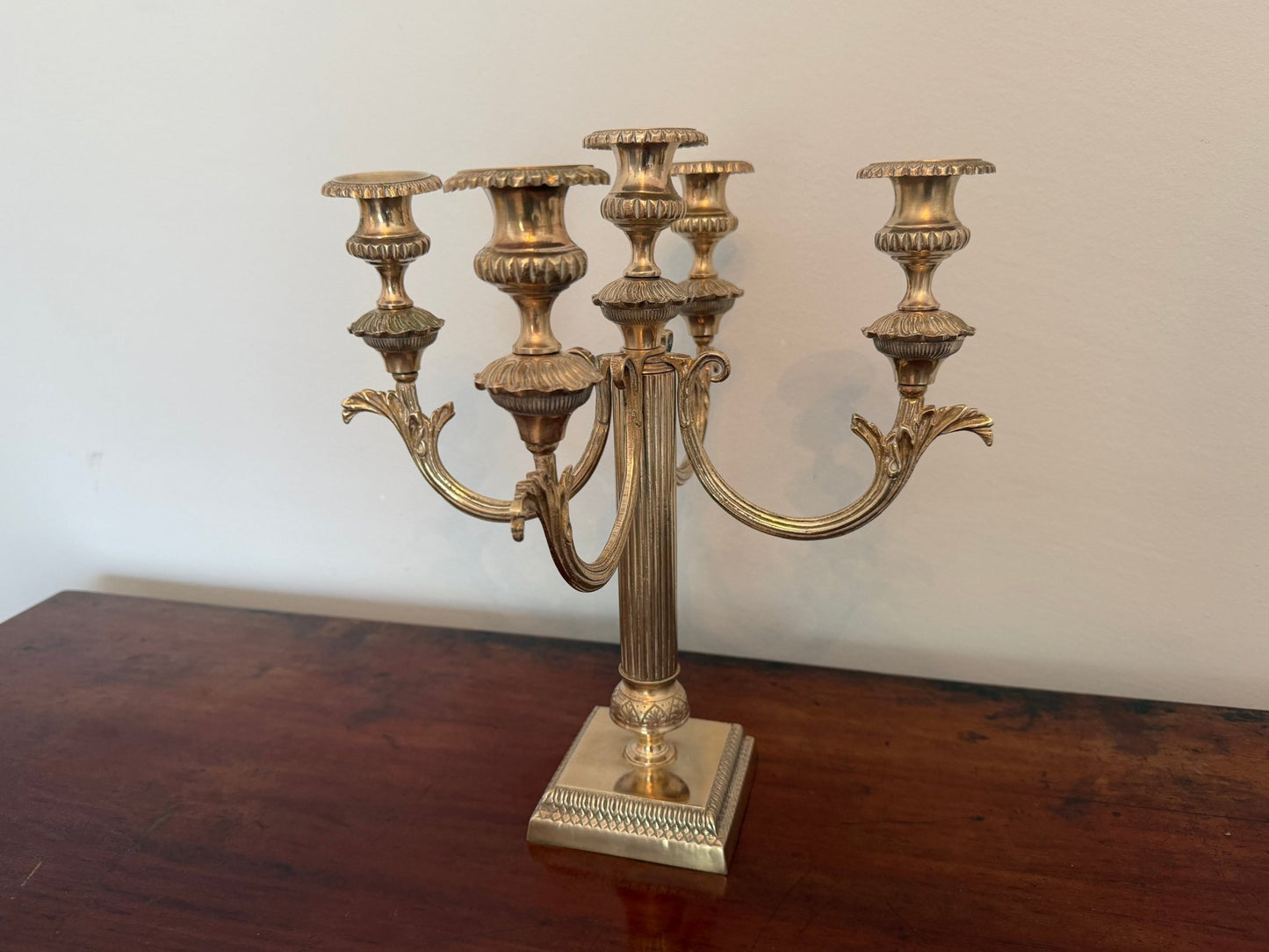 Antique Bronze Five - Light Candelabra - Oak House Trading