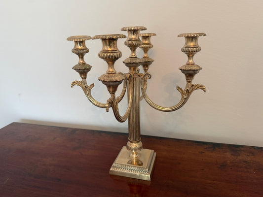 Antique Bronze Five - Light Candelabra - Oak House Trading