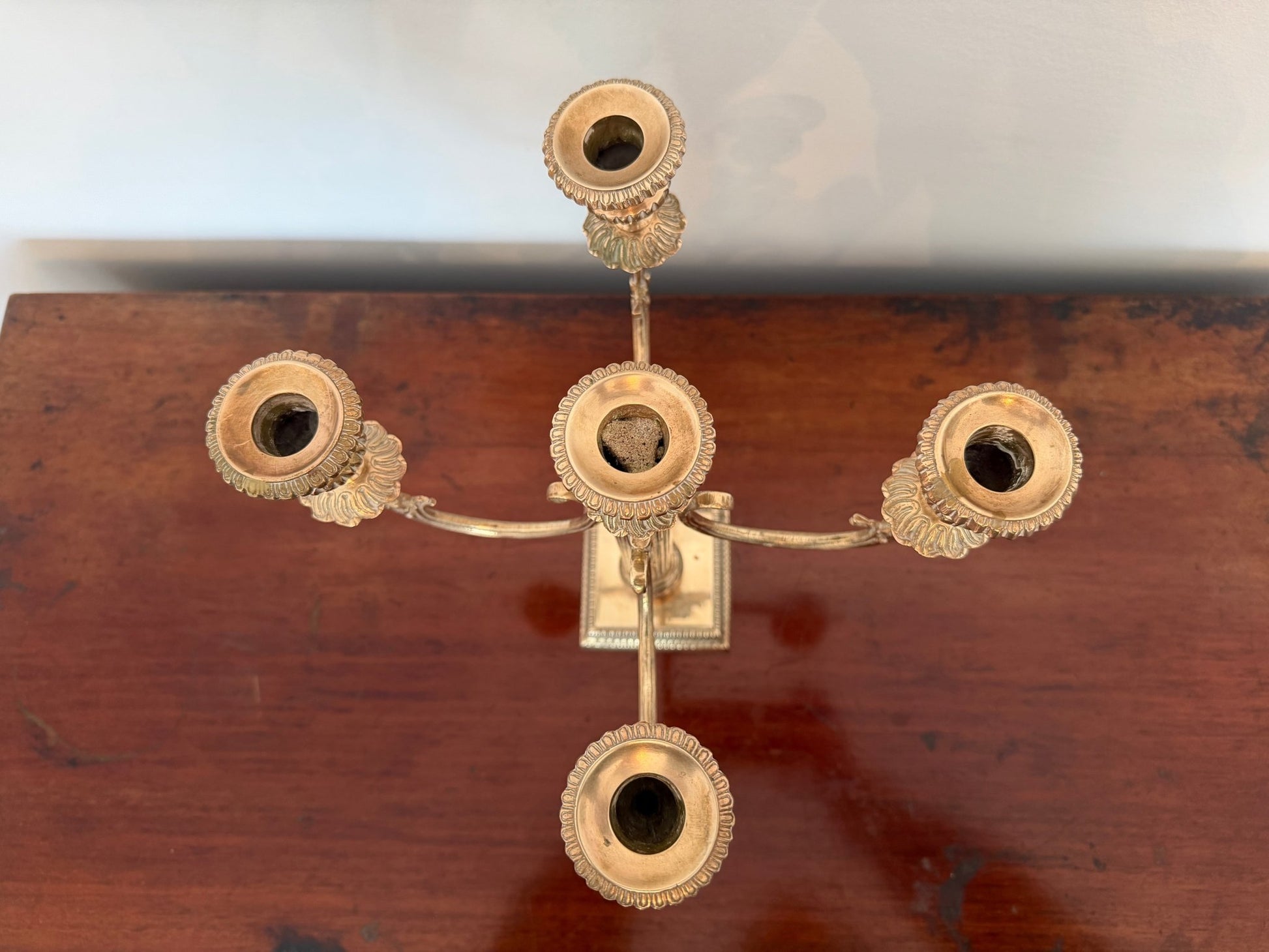 Antique Bronze Five - Light Candelabra - Oak House Trading