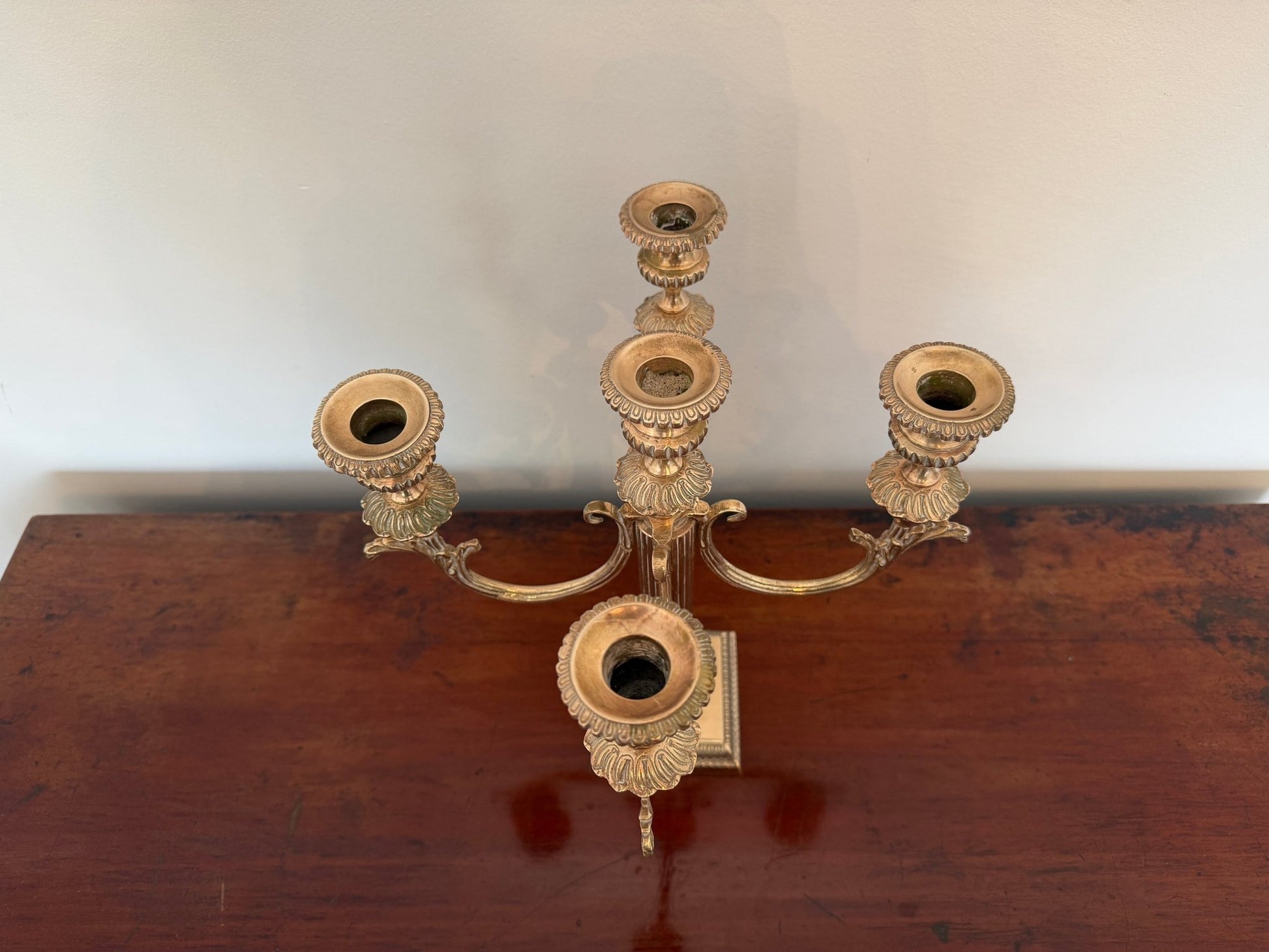 Antique Bronze Five - Light Candelabra - Oak House Trading